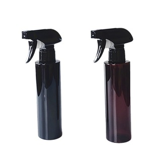 Bouteilles pulvérisatrices manuelles transparentes noires de 500 ml en PET vides pour le nettoyage domestique, les soins capillaires et le jardinage - Product Image 1