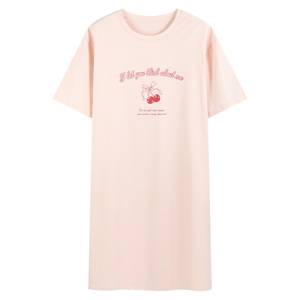 Camicia da notte da <span class=keywords><strong>donna</strong></span> girocollo traspirante e morbida e traspirante da <span class=keywords><strong>donna</strong></span> comoda da <span class=keywords><strong>donna</strong></span> in pigiama per dormire <span class=keywords><strong>vestiti</strong></span> per adulti - Product Image 2
