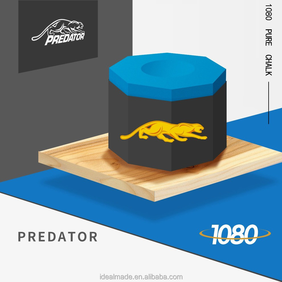 Craie Predator 1080 Pure – 5 Pièces En Tube Hexagonal, Performance Optimale Pour Le Billard Américain