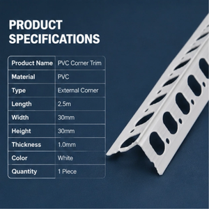 Profilés d'angle en PVC résistants à l'humidité et aux produits chimiques, pour coins intérieurs et extérieurs, pour laverie commerciale - Product Image 6