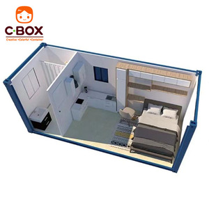Casa Contenedor Móvil Desmontable Cbox, Edificio Prefabricado Modular Personalizado con Techo a Dos Aguas, Hotel Cápsula, Oficina, Villa con Balcón - Product Image 6