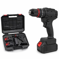Offre exceptionnelle : Ensemble perceuse-visseuse sans fil Torque Ring avec 2 batteries, chargeur et mallette de transport, visseuse électrique pour travaux de carrelage