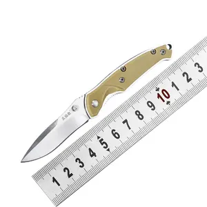 OEM ODM CUSTOM 6029LUC-GV Camping EDC gemstone pet memorial boxes Folding Pocket Knife Outdoor Survival hunting knife