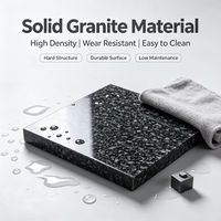 Pierre de mur extérieure en granit noir chinois G2102, finition polie, découpe sur mesure, durable, écologique, design moderne, utilisation extérieure, garantie 1 an