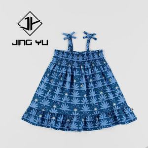 Custom Summer Children Cotton Hawaiian Printed Tie-Dress <b>Clothing</b> Kids Button Hawaiian Shirt - Product Image 6