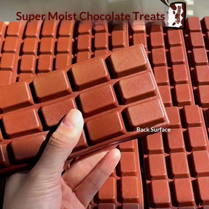 Barra de Chocolate de Simulación Suave y de Rebote Lento, Juguete Blandito de PU para Aliviar el Estrés de Estudiantes, Gadget de Descompresión - Product Image 1