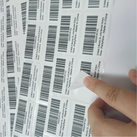 Autocollant de code à barres personnalisé bien conçu autocollant de code Qr impression étiquette de code à barres