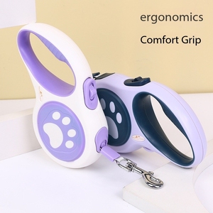 5M New Pet Paw In Thiết Kế Dây Chất Lượng Ngoài Trời ABS Có Thể Thu Vào Tự Động Mạnh Mẽ Con Chó Dây Xích Với Xử Lý Pet Kéo Sợi Dây Thừng - Product Image 2