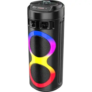 new products subwoofer portable trolley karaoke party music parlantes bluetooth speaker fm radio with microphone