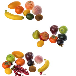 Simulation Fruit Plastique Orange Bananes Limes Pomme Fruits Artificiels Pour La Maison Cuisine Fête Photographie Prop Mariage - Product Image 2
