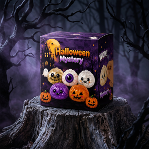 Halloween Ghost Plush Squishy Cross-Border Maltose Squeeze Vent <b>Toy</b> In-Stock Fantasy Theme Grip Decompression Gift <b>Box</b> Set Nylon - Product Image 3