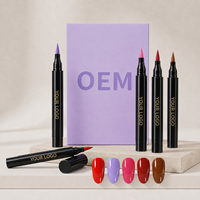 Stylo gel 1 étape personnalisé avec étiquette privée en option, pointe en mousse souple, vernis à ongles en gel 1 étape pour manucure DIY, logo OEM disponible