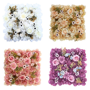 Fake Rose Artificial Flower <b>Wall</b> For Wedding Indoor & Outdoor Scene Layout Background <b>Wall</b> <b>Decor</b> Floral Materials - Product Image 3