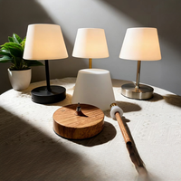 Lampe de table sans fil rechargeable, lampe de bureau portable à LED à intensité variable, batterie incluse, pour restaurant, hôtel, chambre à coucher, USB-C