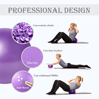 Ballon de Pilates Mini Thérapeutique 20-25CM pour Exercices de Renforcement Musculaire, Yoga et Équilibre Physique – Équipement d'Entraînement Yoga