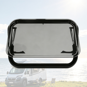 Fenêtre latérale à charnières pour <span class=keywords><strong>caravane</strong></span> 500x350mm 4R70 avec rideau, livraison directe d'usine - Product Image 1
