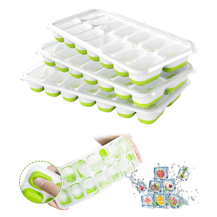 Sunerly Ice Cube Tray, Easy-Release Siliconen en Flexibele