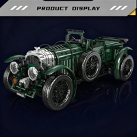 Mould King 13191, Coche de Carreras Clásico Vintage, 3918 Piezas, Juego de Bloques de Construcción Mecánicos, Kit de Modelo RC Coleccionable para Aficionados Adultos