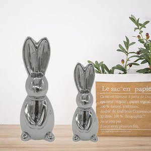 Sculpture de <span class=keywords><strong>lapin</strong></span> en céramique Art déco de nouveau style pour table et décoration intérieure idée cadeau parfaite - Product Image 1