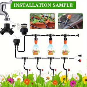 Kit d'irrigation de jardin, tuyau PVC 30 m, système d'arrosage goutte-à-goutte 1/2 pouce, arrosage automatique pour plantes - Product Image 4