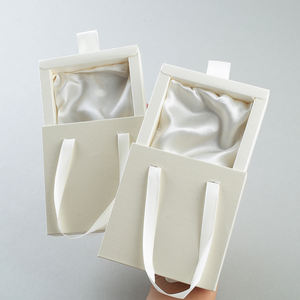 Cardboard Custom Foil Hot Stamping Logo Gift <b>Box</b> Jewelry Packaging <b>Box</b> Sliding Drawer <b>Box</b> with Handle - Product Image 4