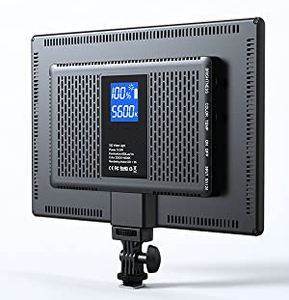 Panneau lumineux souple pour appareil photo 19,5 W, éclairage photo portable avec 192 LED CRI95 et écran LCD pour appareil photo reflex numérique et caméscope - Product Image 3