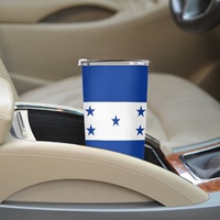 Gobelet isotherme en acier inoxydable de 20 oz avec drapeau du Honduras, personnalisé, anti-fuite, pour le bureau et la maison, pour les boissons quotidiennes