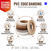 Bande de chantournage PVC effet bois cerisier, tons chauds, anti-humidité, anti-rayures, pour meubles classiques - Festival du shopping de septembre