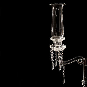 เชิงเทียนคริสตัลเชิงเทียน5แขนพร้อมหลอดแก้วตกแต่งโต๊ะแต่งงาน MH-Z0095ไม่ซ้ำใคร - Product Image 6