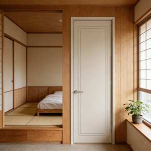 Porta da Bagno di Lusso in Legno di Betulla, <span class=keywords><strong>Porte</strong></span> Interne Ignifughe Premium in Legno, Stile Camera, <span class=keywords><strong>Porte</strong></span> in Legno <span class=keywords><strong>Grigio</strong></span> - Product Image 2
