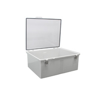 Boîte de distribution électrique extérieure en acier inoxydable avec couvercle transparent ABS IP67 étanche à la poussière et à l'eau