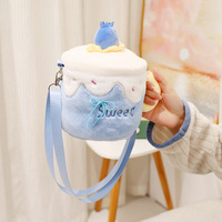 Sac à bandoulière en peluche agneau avec matériau en peluche super doux et rembourrage en coton PP, cadeau de fête pour couple et meilleur ami, jouet en peluche