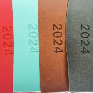 Custom Logo PU Synthetic Thermo Leather Fabric For Craft Use In Jewelry Box And Notebook Cover