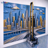 Mesin Cetak Dinding Lantai Format Besar LINCJET, Mesin Pencetak Mural Dinding dengan Tinggi Cetak 4m untuk Fasad Bangunan