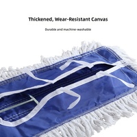Vente en gros de balais à poussière en coton à tête large, double usage, hautement absorbants, pour les établissements de restauration, les aéroports, les centres commerciaux, le balayage des sols