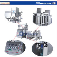 Homogeneizador Industrial de Vacío Supergrande, Línea de Producción Completa para Fábrica de Cosméticos, 2000L