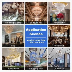 Moderne Lampade a Sospensione di Lusso con <span class=keywords><strong>Candele</strong></span> Colorate e Cristalli <span class=keywords><strong>per</strong></span> Camera da Letto Lampadari a Sospensione <span class=keywords><strong>per</strong></span> Banchetti - Product Image 6