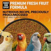 Buah dan Sayuran Alami Bernutrisi Perawatan Harian Diet Sehari-hari Pakan Pelet untuk Burung Sun Conure Cockatiel Budgie Lovebird Parrot