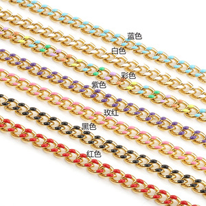 สร้อยคอคิวบา สร้อยข้อมือ สีผสมเคลือบสี สแตนเลส แฟชั่นสำหรับทุกเพศ ของขวัญเครื่องประดับ H1439 - Product Image 2
