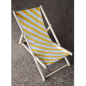 Chaise de plage à bride, chaise de soleil pliante, chaise de terrasse en <span class=keywords><strong>bois</strong></span> pour balcon - Product Image 1