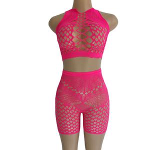 ชุดชั้นในเซ็กซี่สุดฮอตชุดชั้นในบอดี้สูทตาข่ายตาข่ายซีทรูสำหรับผู้หญิง - Product Image 1