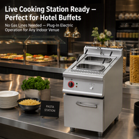 Cuiseur à pâtes électrique professionnel pour restaurants et cuisines, modèle JZH-TM-S3, puissance 6KW, garantie 1 an