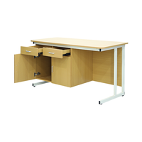 Meubles d'enseignement à prix avantageux, bureau d'enseignant, bureau d'appoint simple, table en bois avec deux tiroirs