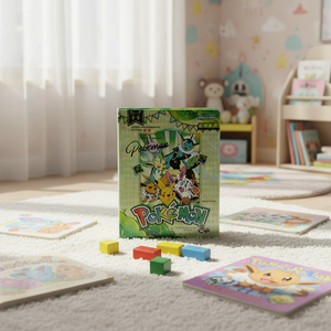 HCY Tarjetas Coleccionables Raras de Alta Calidad con Calificación Pok-CTG 1.0 Pikachu Eevee Fan Art Caja Sorpresa Juguete de Regalo Juego de Mesa Caja Sellada de Sobres de Cartas Coleccionables - Product Image 1