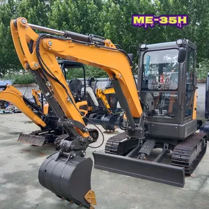 3.5 Ton Excavator ME35H Industry Excavator Kubota Engine Swing Arm Telescopic Chassis For Rent Business