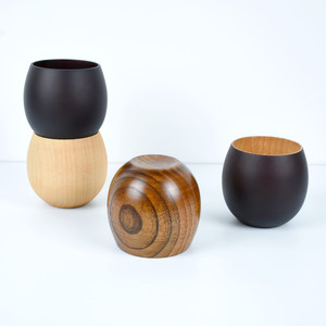 Tazza da tè in legno con tazza rotonda in stile giapponese per bere il tè - Product Image 1