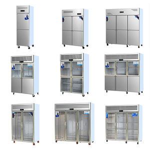 Frigorifero e Congelatore Commerciale a Temperatura Singola con Ripiani Regolabili in Acciaio Inox a 2/4/6 Porte - Product Image 6