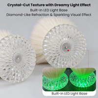 Nouvelle conception de brosse à poussière pour ongles en cristal, brosse de nettoyage pour maquillage, outil de nettoyage en forme de champignon ou de fleur