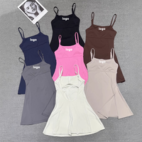 Robe Camisole Amincissante Style Européen et Américain pour Femme, Couleur Unie, Polyvalente, Style Sportif, Anti-Transpiration – Grande Vente