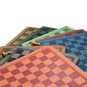 Grand jeu d'échecs d'extérieur, plateau en cuir, jeu de société de luxe haut de gamme, 9 couleurs, cadeau de collection chilien, jeu de backgammon, jeu de go - Product Image 1